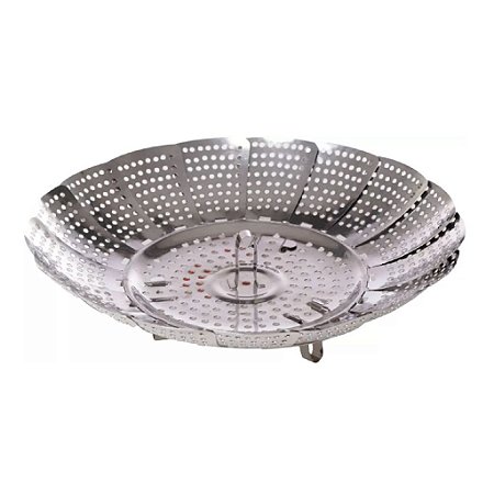 Cesto De Cozimento Vapor Legumes Inox Panela Vaporeira Dieta