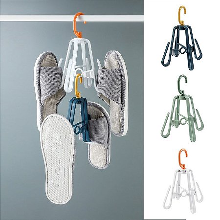 Organizador Sapatos Suspensa Sapateira Mini Varal Seca Tenis