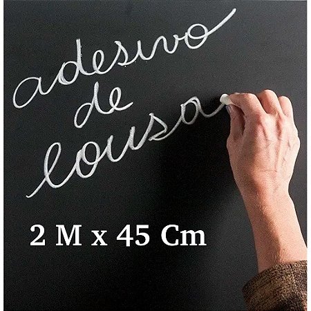 Papel Parede Adesivo Lousa Preto Fosco Ou Branca Escrever Desenha Decoração Decorativo 2M x 45CM