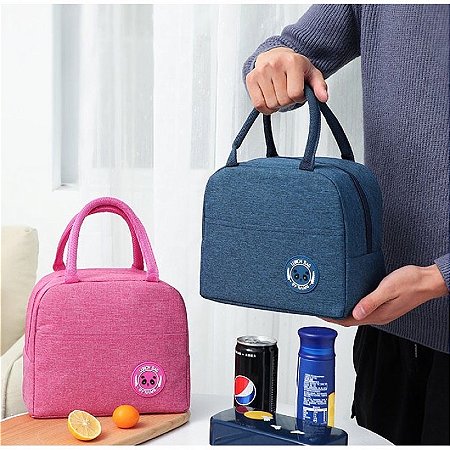 Bolsa Térmica Lancheira Unissex Portátil Fitness Para Marmita Dieta Com Isolamento Térmico