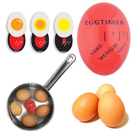 Timer Ovo Cozido No Ponto Certo Mollet Temporizador Gema Mole Egg Timer de Cozimento de Ovos Perfeitos Medidor Cozinha