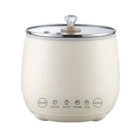 Panela De Arroz Elétrica Portátil 110V Multifuncional Mini Fogão Inteligente Pequeno Antiaderente Cozinha Sopa Legumes