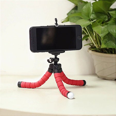 Mini Tripe Universal Flexível Suporte Celular  e Câmeras