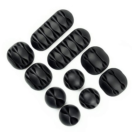 Organizador Fios E Cabos Autoadesivos Silicone Fixador Clips Kit Clip Organizadores Adesivos Fio Cabo