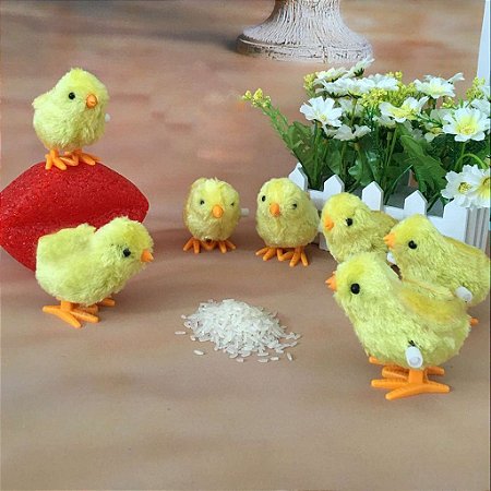 Pintinho Amarelinho Brinquedo de Corda Infantil