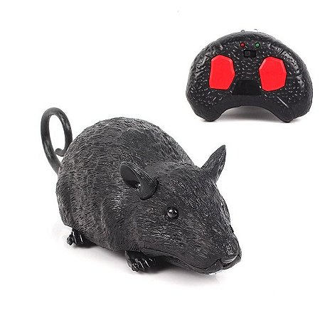 Rato de Controle Remoto Para Gato Brinquedo Pet Interativo Caça Animais Estimação Susto
