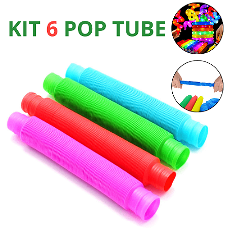 Fidget Toy Pop Tube Led Brinquedo Anti Stress Criança Tubo Luminoso Infantil Menino Menina Bebê Luz