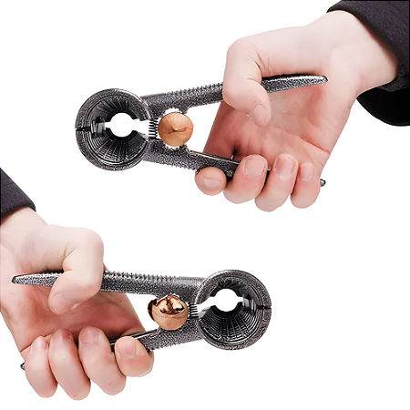 Quebra Nozes Descascador Quebrador Abridor De Castanha Ferro Reforçado Resistente  Noses Cozinha