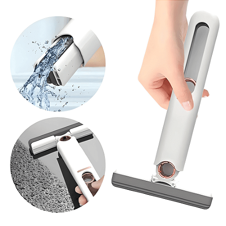 Mini Rodo Esfregão Absorvente Mop Pia Esfregao Limpeza De Janela Mesa Banheiro Multifuncional