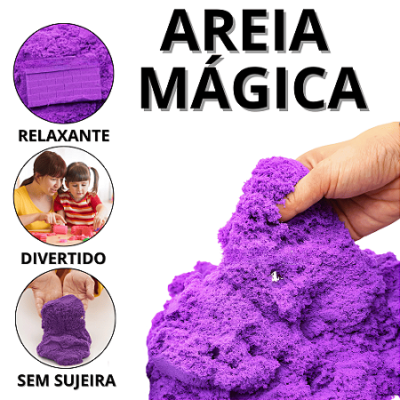 Areia Cinética Infantil Massinha De Modelar Com Forminhas Massa Magica Brinquedos Para Crianças