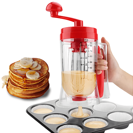 Dispenser De Massa Dosador Jarra Medidora Máquina De Panqueca Misturador Batedor Confeitaria Bolo
