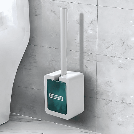 Escova Sanitária Plástico Escovinha De Vaso Sanitário Vassourinha De Banheiro Com Suporte Parede