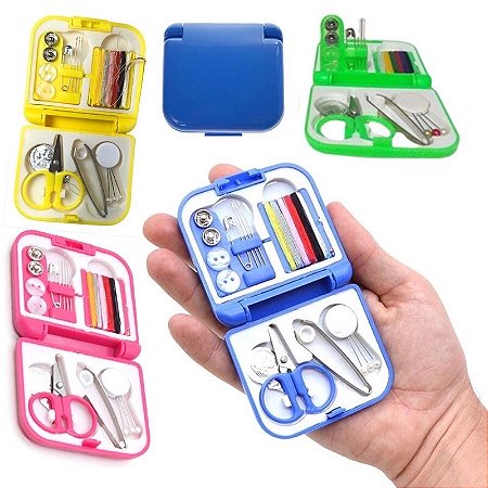 Kit Costura De Bolso Para Emergencia Viagem Compacto