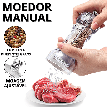 Moedor De Sal e Pimenta Saleiro De Cozinha Pimenteiro Triturador Manual Cozinha Pimentas Temperos