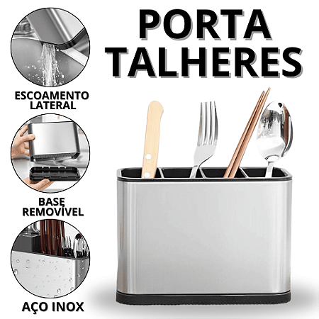Escorredor De Talheres Inox Porta Talher Pia Escorredores De Louça Utensílios Para Cozinha Colher