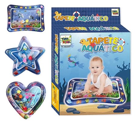 Tapete De Agua Bebe Inflavel Atividades Infantil Almofada Tapetinho Fundo Do Mar Portátil Interativo Brinquedo Educativo Criança Bóia