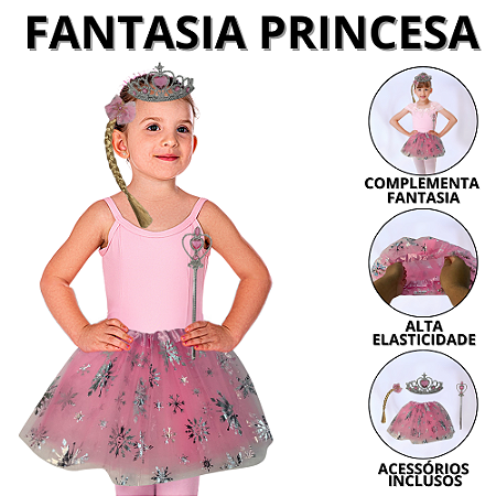Fantasia Carnaval Feminina Princesa Tiara Infantil Coroa Fantasias Infantis Presilha De Cabelo