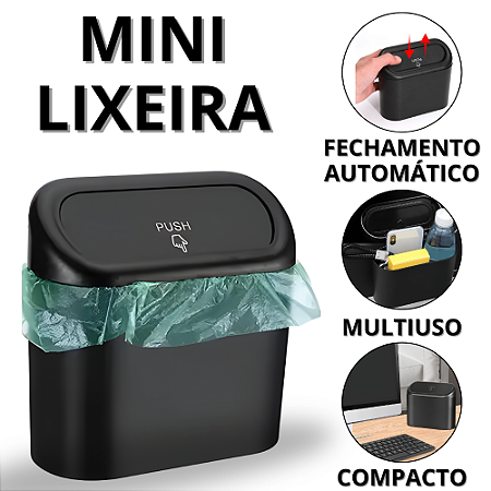 Lixeira Para Carro Automático Lixo De Cozinha Pia Lixeirinha Automatica Automovel Multifuncional