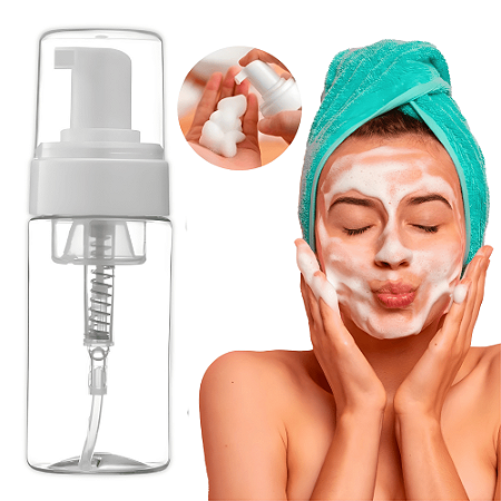 Frasco Pump Espumador 100mL Dispenser Espuma Skin Care Sabonete Liquido