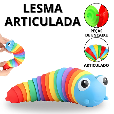 Lesma Articulada Brinquedos Para Bebê Sensorial Brinquedo Sensoriais Infantil Criança Bebe