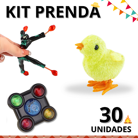 Kit Prenda Para Festa Junina com 30 Unidades De Brinquedos