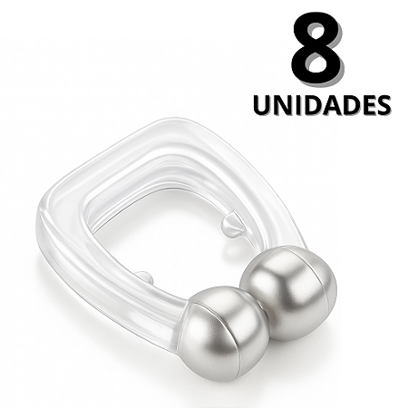 Clipe Para Nariz Anti Ronco Apneia Kit 8 Unidades Sono Saudável