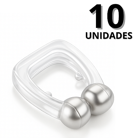 Kit 10 Clipes Nasal Anti Ronco Apneia Respiração Melhor Sono Tranquilo