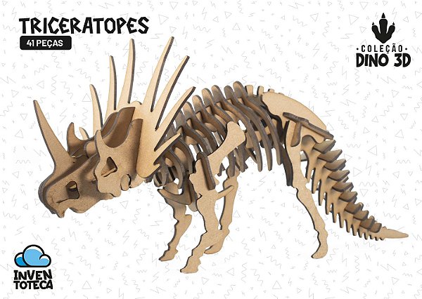 Triceratopes - Coleção Dino 3D