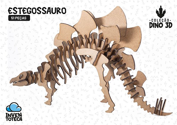 Estegossauro - Coleção Dino 3D