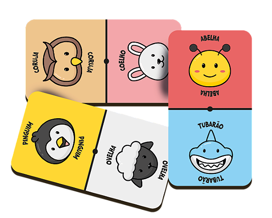 Dominó de Animais Divertidos