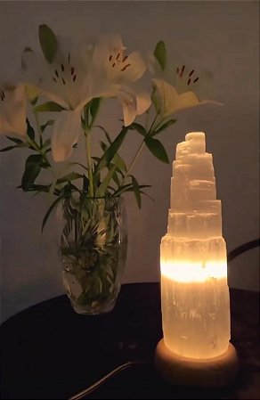 LUMINARIA SELENITA BRANCA