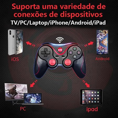 X3 controle de jogos sem fio para PC, celular, caixa de TV computador  tablet e joystick - Mercadoriasbr