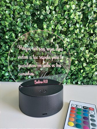 Luminária Led em Acrílico Cristal Salmo 91.11