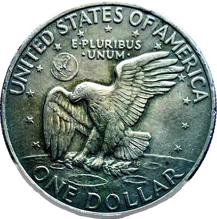 Moeda 1 Dollar 1972 [MBC] USA Eisenhower Dollar