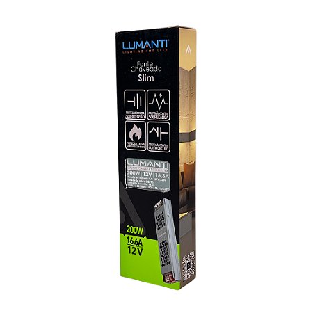 Fonte Chaveada Slim 12v Saida 16,6a 200w Autovolt