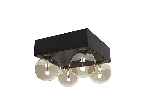 Plafon Taschibra Seasons 4xe27 Preto Fosco-Der/18 Preto Fosco-7897079019544 Fci: D424bc38-3b30-4505-95d0-1fc1b2d25f75