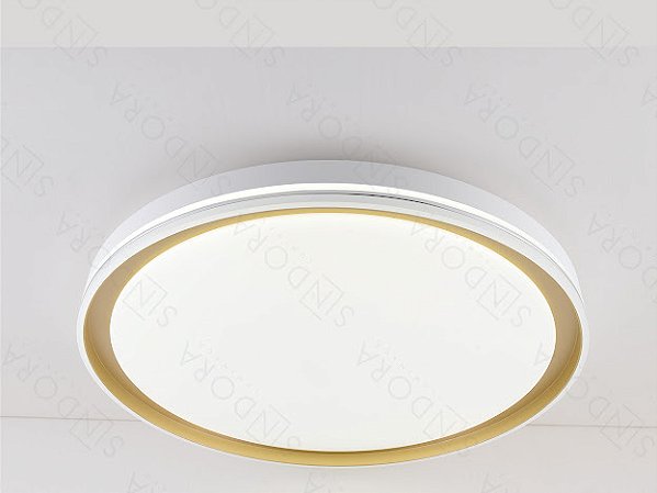 Plafon 50cm 120w 3000k 9000lm Dourado