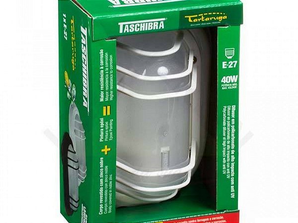 Tartaruga Suprema E-27 Aluminio Branca