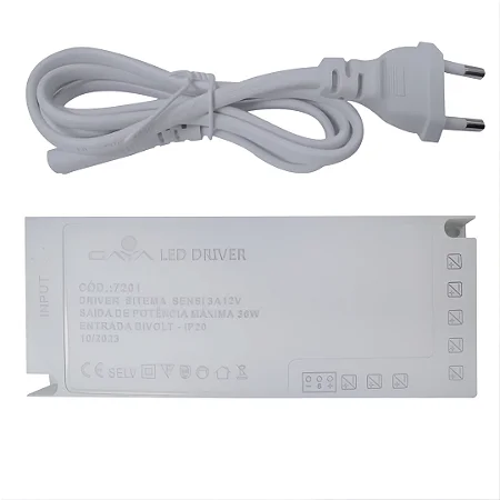 Driver Sensi 36w 12v Entrada Bivolt Ip20