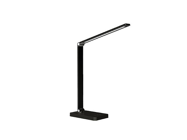 Uminaria De Mesa Led Taschibra Thiny Recarregavel Preto