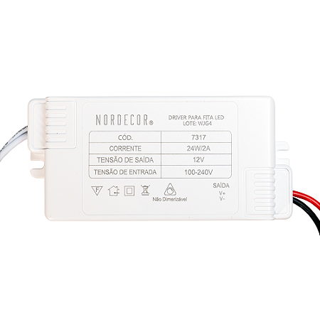 Fonte 12v Mini Slim 24w/2a