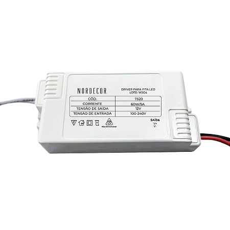 Fonte 12v Mini Slim 60w/5a Bivolt