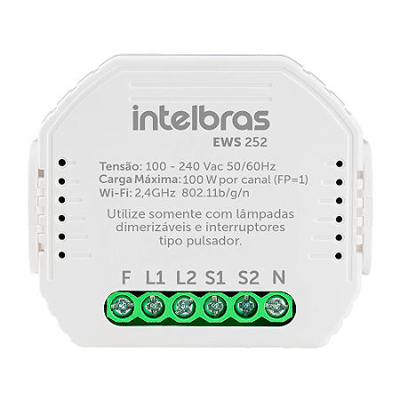 Interruptor Controlador De Cargas Wifi 2/2 Ews 222