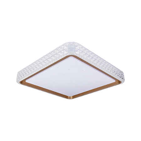 Plafon Cristall Deccor Goldstyle 30w 3000k 4000k 6500k Quadrado 48x480x85mm Cct Com Controle