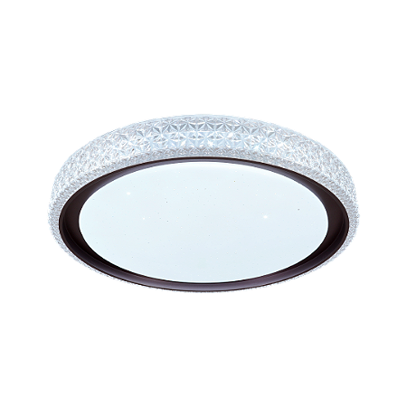 Plafon Cristall Deccor Aimon 30w 3000k 4000k 6500k Redondo 490x90mm Cct Com Controle