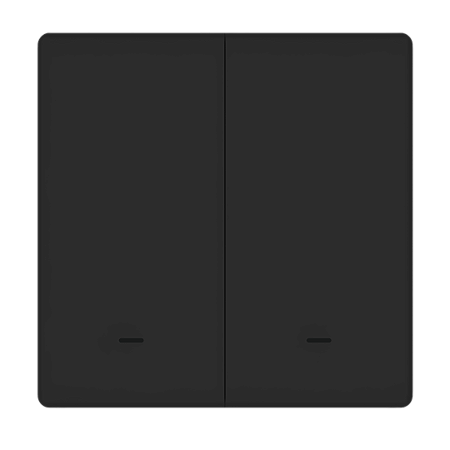 Interruptor Smart Bat. 3v, 2 Teclas, Ble+Sigmesh Myhouse X, Preto