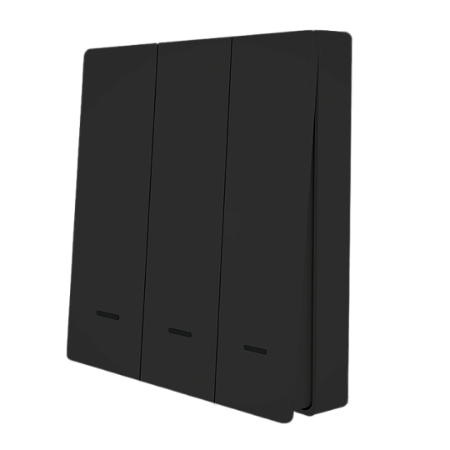 Interruptor Smart Bat. 3v, 3 Teclas, Ble+Sigmesh Myhouse X, Preto