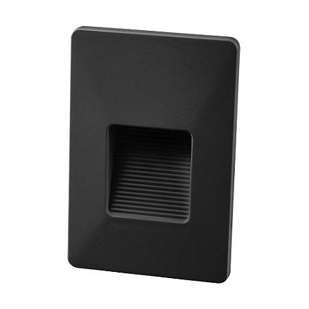 Balizador Light LED Emb Quad IP65 PC Bivolt 2W 3.000K - Preto