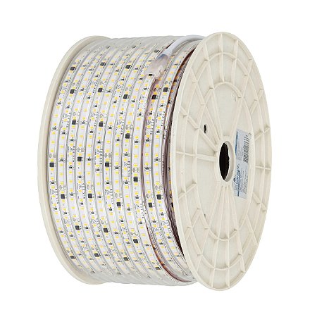 Fita Pratik Super Brilho 3535 10w/M 3000k 110v 100mt 1000 Lumens/M Ip65 Vendida P/ Metro