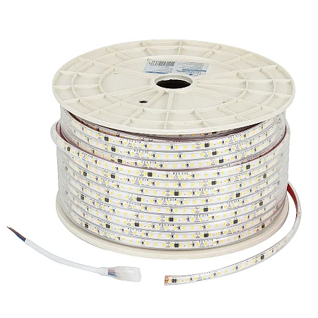 Fita Pratik Super Brilho 3535 10w/M 6000k 220v  1000 Lumens/M Ip65 Vendida P/ Metro